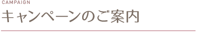 キャンペーンのご案内